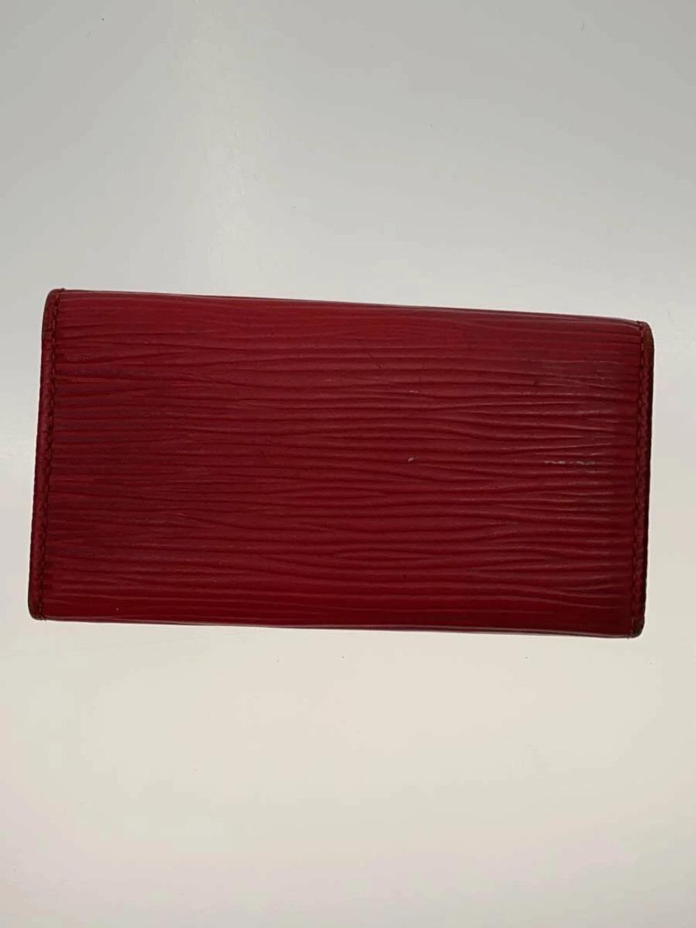 Louis Vuitton Leather Wallet Key Case RED